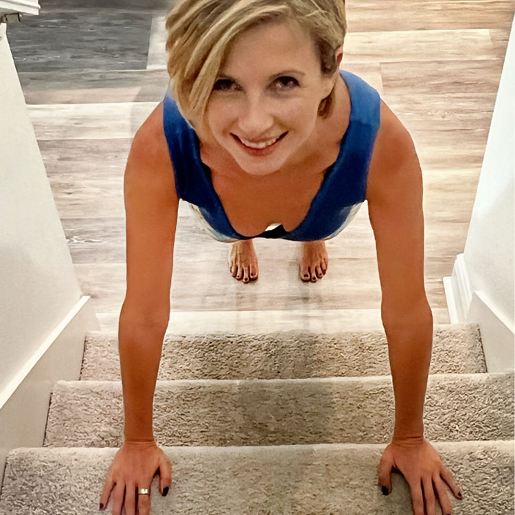 Iveta on Stairs